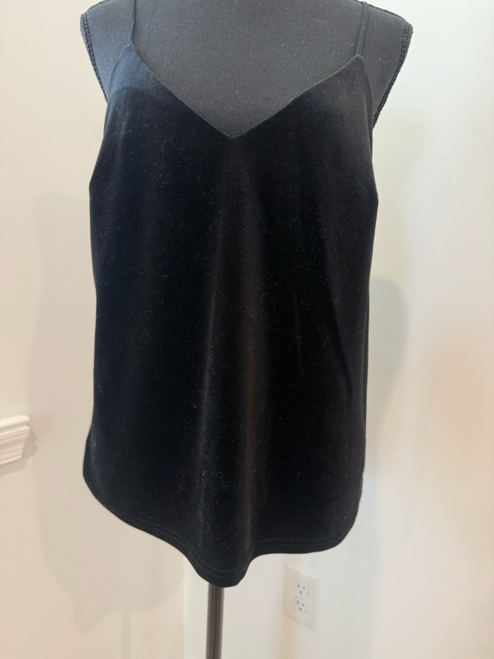 New Day Black Velvet Cami | Chic Minimalist Staple